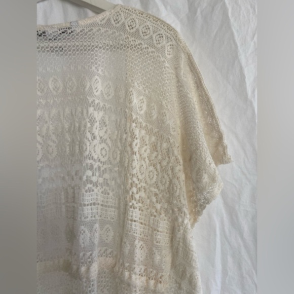 REVOLVE Michael Stars Boho Leni Ruana in Chalk One Size - Picture 15 of 15